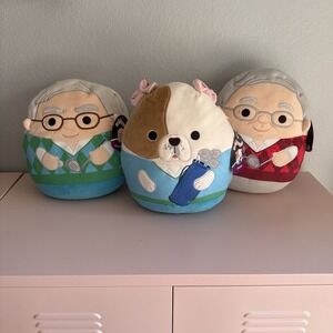 Warren Buffett Charlie Munger Omaha Dog Squishmallow 10" 2025 Berkshire Hathaway